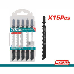 TOTAL Jig saw blade for wood 15pcs (TAC151111C)