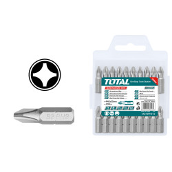 TOTAL SCREWDRIVER BIT MAGNETIC PH2 25mm 20PCS (TAC16PH213)