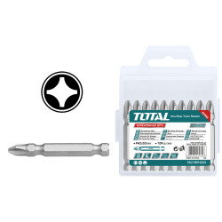 TOTAL SCREWDRIVER BIT MAGNETIC PH2 50mm 10PCS (TAC16PH223)