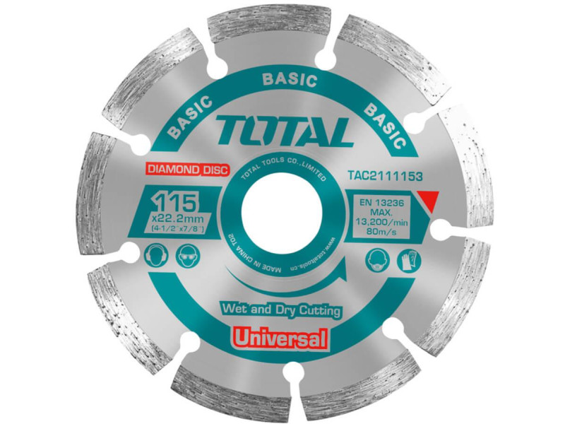 TOTAL DIAMOND DISC UNIVERSAL 115 X 22.2mm (TAC2111153)