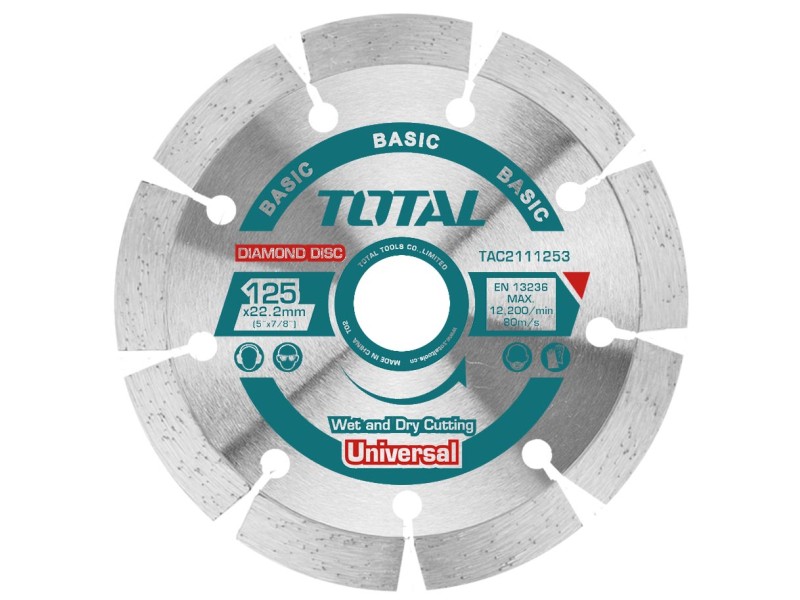 TOTAL DIAMOND DISC UNIVERSAL 125 X 22.2mm (TAC2111253)