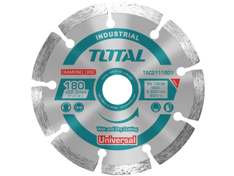 TOTAL DIAMOND DISC UNIVERSAL 180 X 22.2mm (TAC2111801)