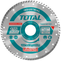 TOTAL DIAMOND DISC UNIVERSAL TURBO 115 X 22.2mm (TAC2131151)