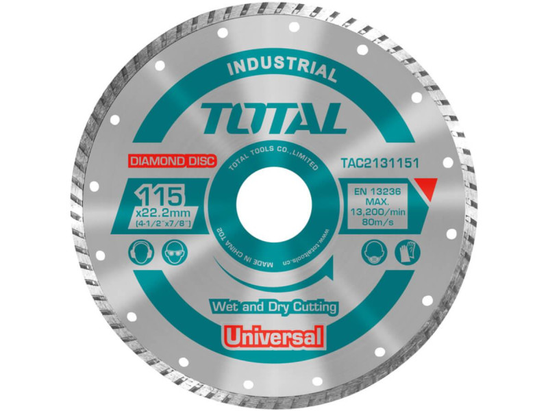 TOTAL DIAMOND DISC UNIVERSAL TURBO 115 X 22.2mm (TAC2131151)