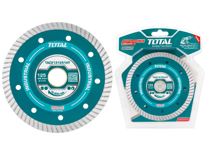 TOTAL ULTRATHIN DIAMOND DISC WET CUT 125 X 22.2mm X 1.2mm (TAC2131251HT)