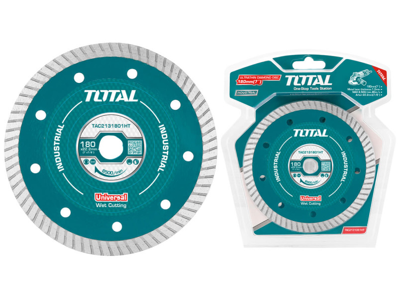 TOTAL ULTRATHIN DIAMOND DISC UNIVERSAL 180 X 22.2mm X 1.2mm (TAC2131801HT)