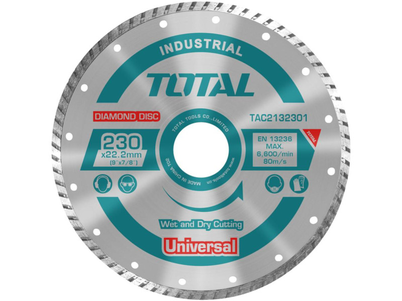 TOTAL DIAMOND DISC UNIVERSAL TURBO 230 X 22.2mm (TAC2132301)