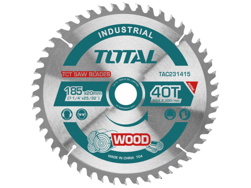 TOTAL TCT SAW BLADE 185mm (TAC231415)