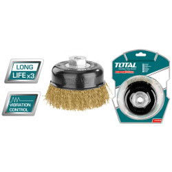 TOTAL WIRE CUP BRUSH 75mm (TAC31035)