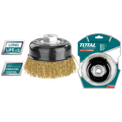TOTAL WIRE CUP BRUSH 100mm (TAC31045)