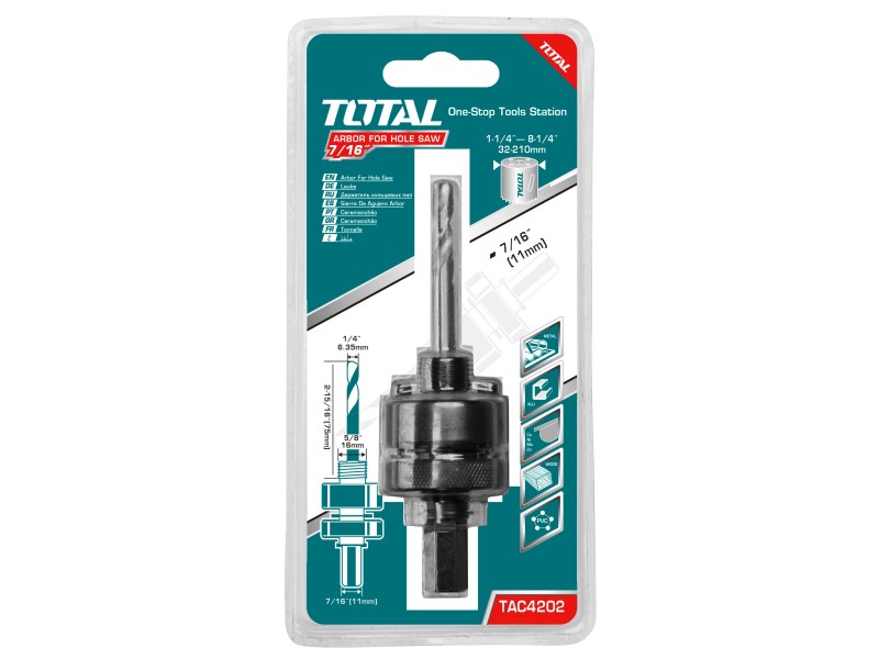 TOTAL ARBOR FOR HOLE SAW 7/16" (TAC4202)