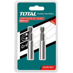TOTAL SCREWDRIVER BIT HOLDER 2PCS (TAC461601)