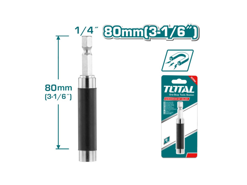 TOTAL Extension screwdriver bit holder with Magnetic (TAC463801)