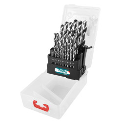 TOTAL HSS M2 DRILL BITS SET 25PCS (TACSD0251)