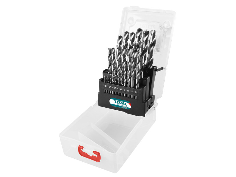 TOTAL HSS M2 DRILL BITS SET 25PCS (TACSD0251)