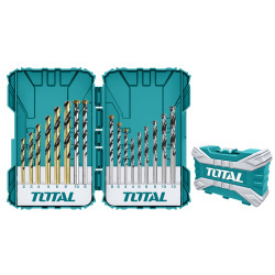 TOTAL 16PCS METAL-CONCRET-WOOD DRILL BITS SET (TACSDL11601)