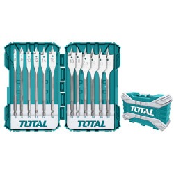 TOTAL 12PCS FLAT WOOD DRILL BITS SET (TACSDL1201)