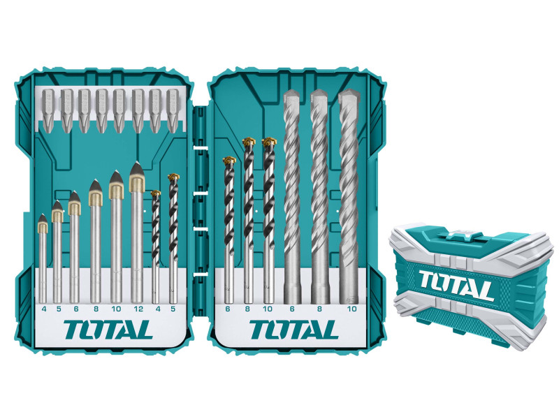 TOTAL 22PCS DRILL BITS & SCREWDRIVER BITS SET (TACSDL12201)