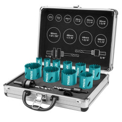 TOTAL BI-METAL HOLE SAW SET 12PCS (TACSH1121)