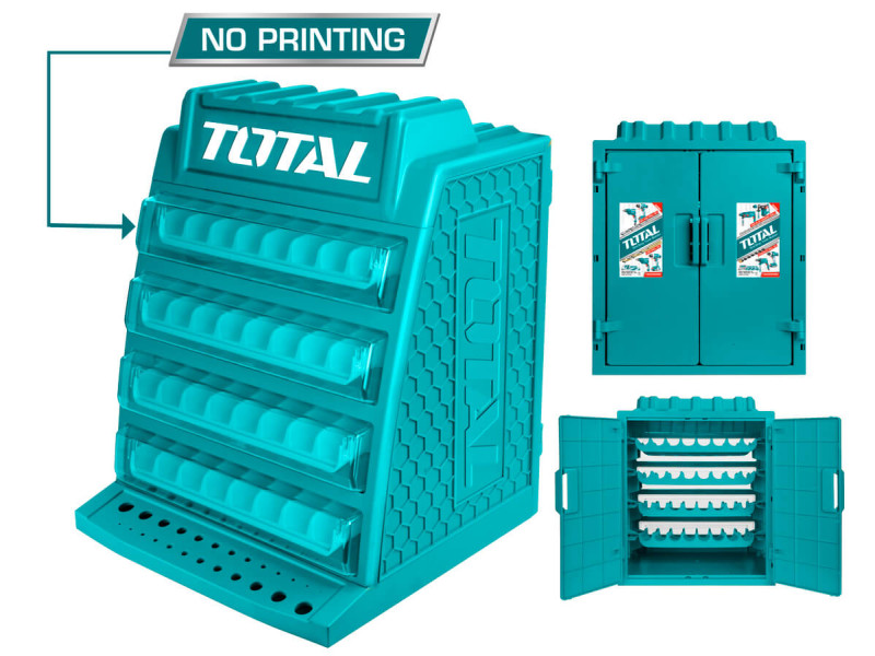 TOTAL DRILL BITS DISPLAY CABINET 260PCS (TAKS2608M-1)