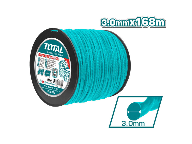 TOTAL ΜΕΣΙΝΕΖΑ ΕΛΙΚΟΕΙΔΗΣ ΣΕ ΚΑΡΟΥΛΙ 3mm - 168m (TEL30168)