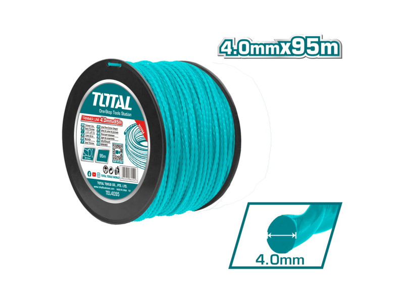 TOTAL TRIMMER LINE ELLIPSE TWIST 4mm - 95m (TEL4095)