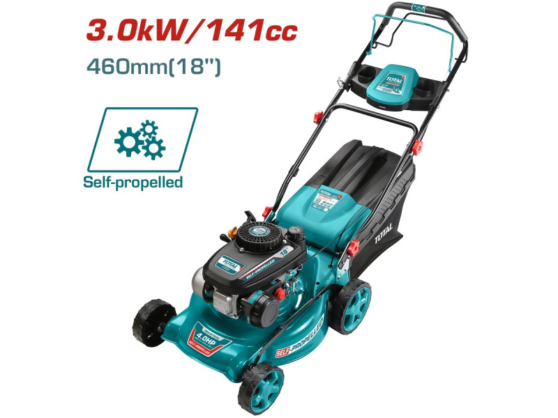 TOTAL Gasoline lawn mower self - propelled 141cc (TGT141182)