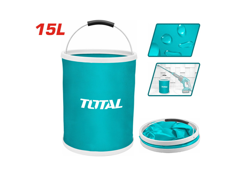 TOTAL Folding bucket 15Lit (TGTFB15)