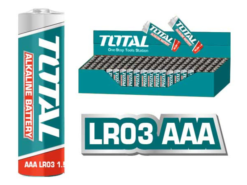 TOTAL ALKALINE BATTERIES 1.5V LR03 AAA 4PCS (THAB3A01)