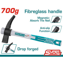 TOTAL French type claw hammer（Converse handle）700gr (THCHIT7006)