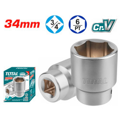 TOTAL 3/4" Hexagonal socket 34mm (THHAST34341)