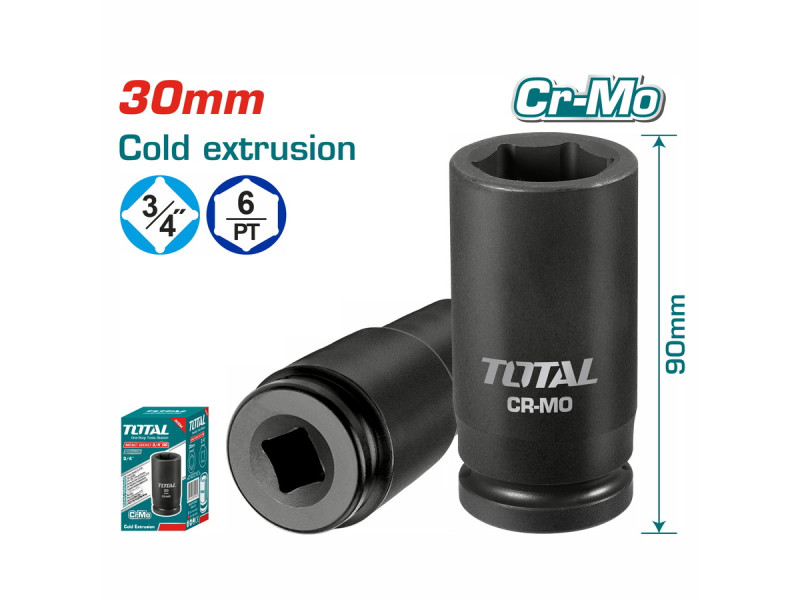 TOTAL 3/4"DR. Impact socket 30mm (THHISD3430L)