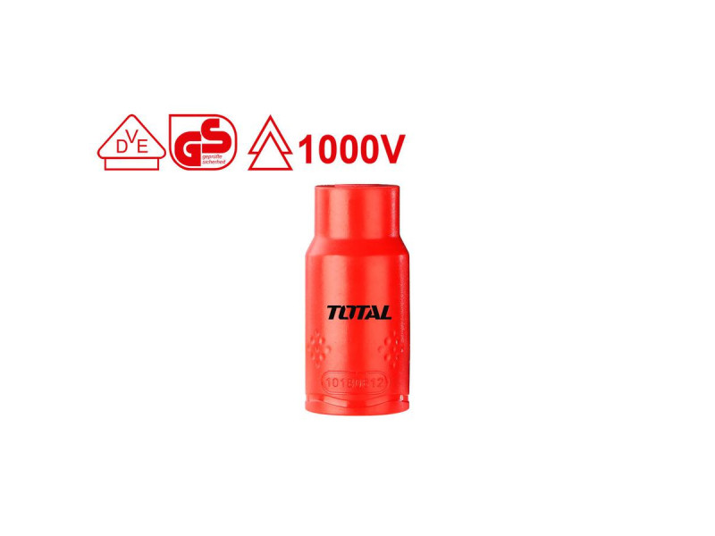 TOTAL ΚΑΡΥΔΑΚΙ ΕΞΑΓΩΝo 1/2" 10mm 1000V VDE (THIHAST12101)