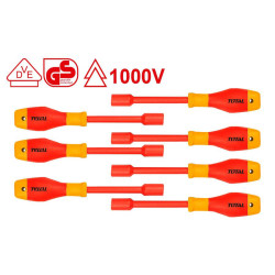 TOTAL 7PCS Insulated nut screwdriver set (THKISD0701)