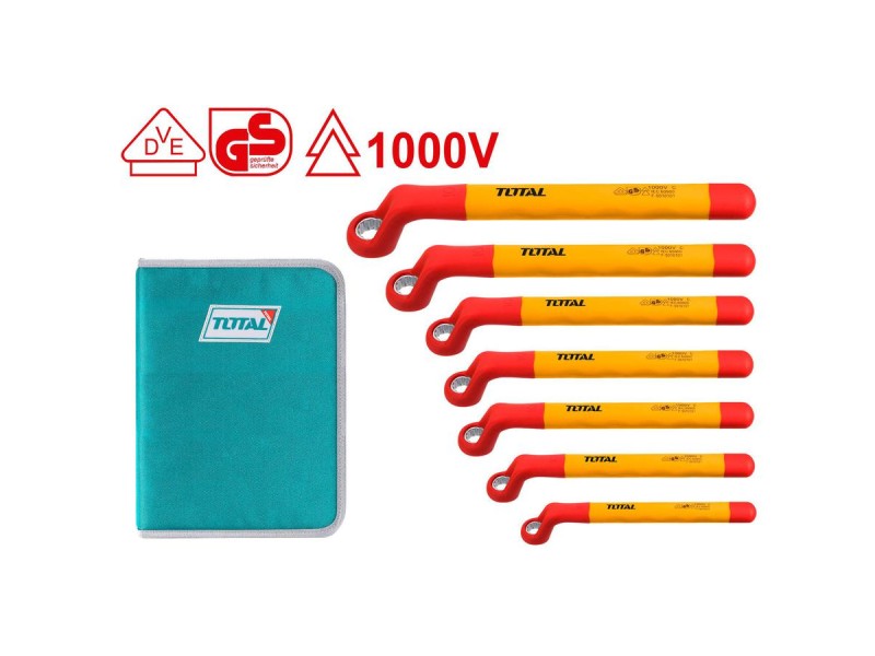 TOTAL 7PCS insulated ring wrench set (THKISPA0702)