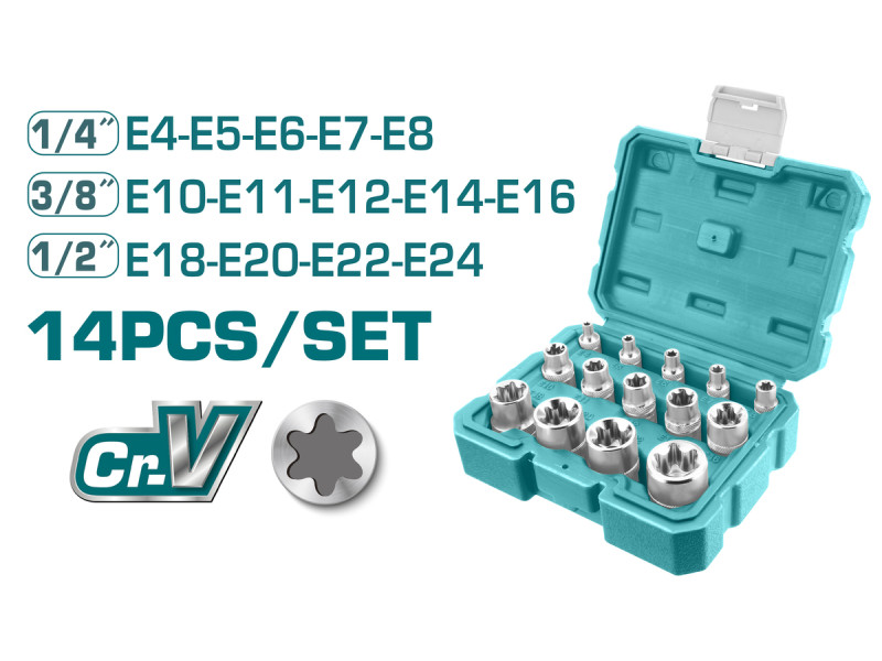 TOTAL STAR SOCKET SE 14PCS (THKTETS0114)
