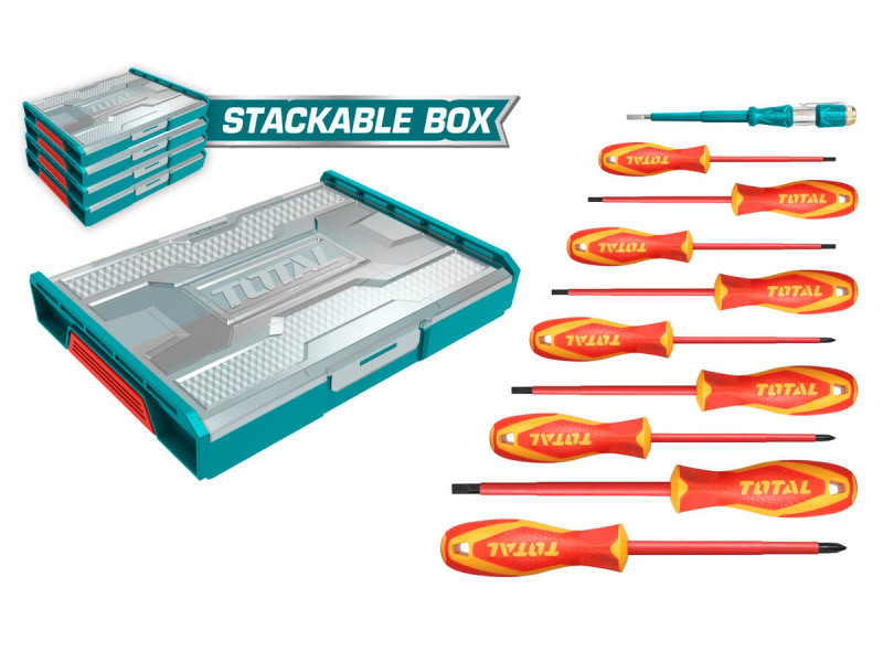 TOTAL 8PCS INSULATED SCREWDRIVERS 1000V (THKTV02S101)