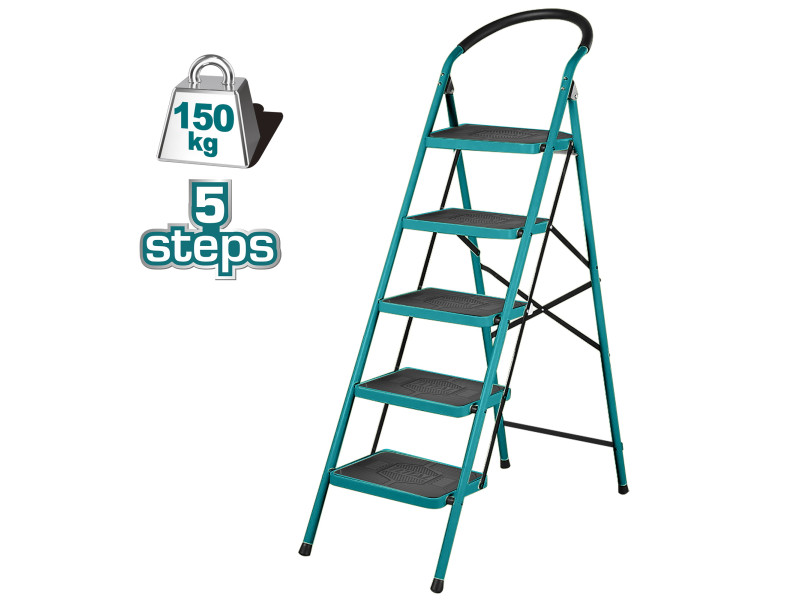 TOTAL METAL LADDER 5 STEPS (THLAD09051)