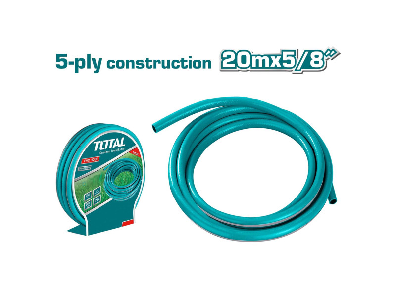 TOTAL PVC HOSE 5/8" - 20m (THPH205855)