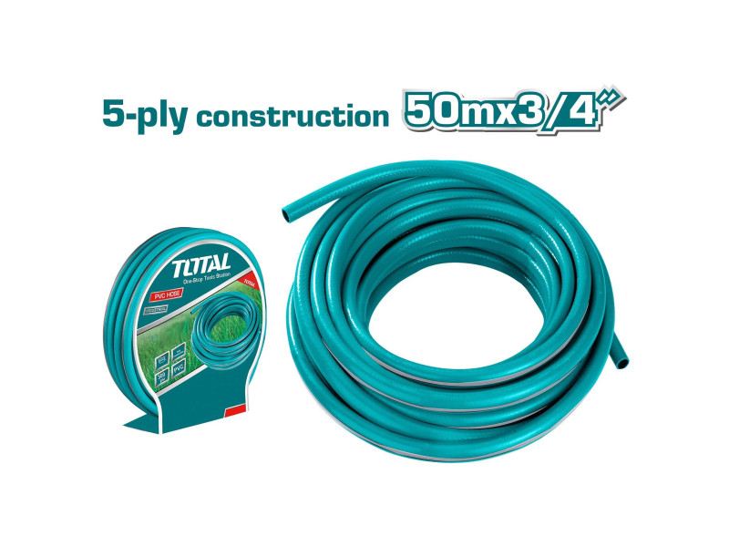 TOTAL PVC HOSE 3/4" - 50m (THPH503455)