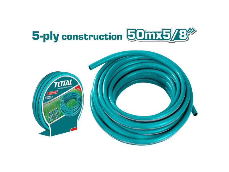 TOTAL PVC HOSE 5/8" - 50m (THPH505855)