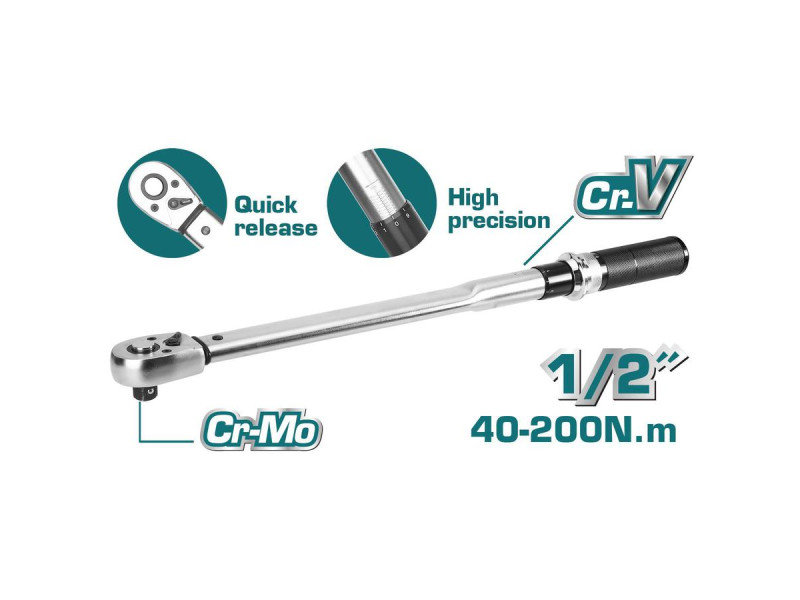 TOTAL Torque Wrench 1/2" (THPTW200N2)