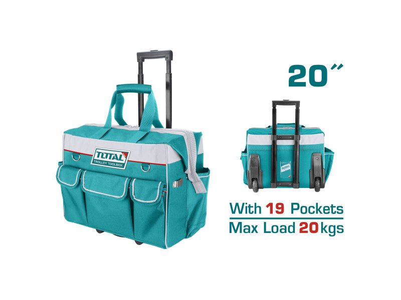 TOTAL Rolling Rigid Tool Bag 20" (THRRTB2001)