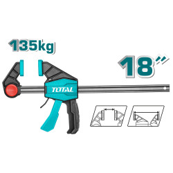 TOTAL Quick bar clamps 18" / 80X450mm (THT1346801)