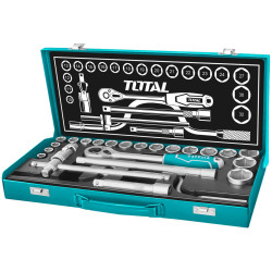 TOTAL 24PCS 1/2" SOCKET SET (THT141253)