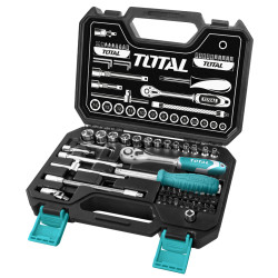 TOTAL 45PCS 1/4" SOCKET SET (THT141451)