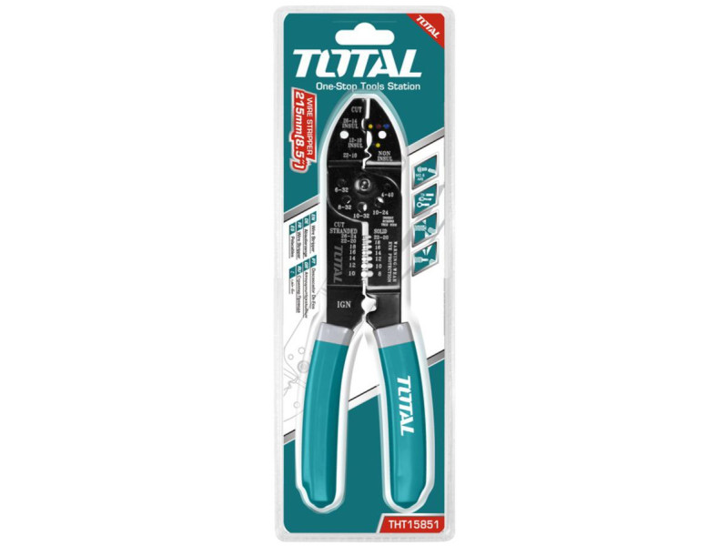 TOTAL WIRE STRIPPER 215mm (THT15851)