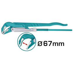 TOTAL 45° heavy duty swedish pipe wrench 2'' (THT172023)