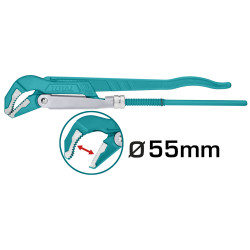 TOTAL 45° heavy duty swedish pipe wrench 1-1/2'' (THT172153)