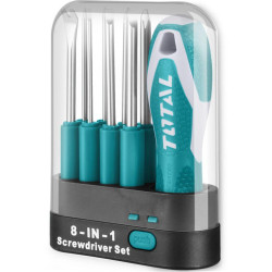 TOTAL INTERCHANGEABLE SCREWDRIVER SET 9 PCS (THT250906)